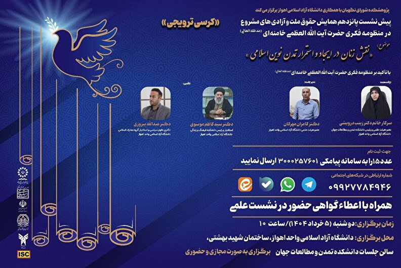 نقش زنان در ایجاد و استمرار تمدن نوین اسلامی در منظومه فکری حضرت آیت‌الله خامنه‌ای (مدظله العالی)